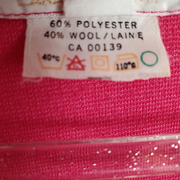 Vintage Pink Wool Blend Vest Size Large - Picture 4 of 7